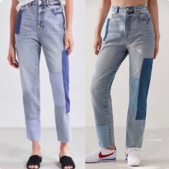 BDG Urban Outfitters Patched Work Jeans Size 25 - Picture 1 of 12